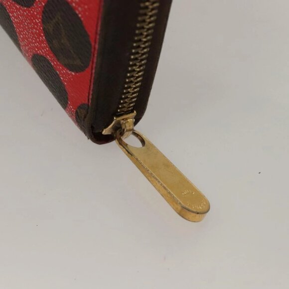 LOUIS VUITTON Monogram Yayoi Kusama Zippy Wallet Red M60450 LV Auth 132196 - Picture 7 of 16